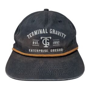 Terminal Gravity Enterprise Oregon Snapback Hat Blue One Size Embroidered Rope